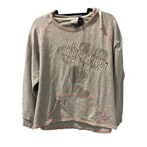 Harley Davidson Size XL Motorcycles Hearts Pullover Sweater Shirt Biker Casual